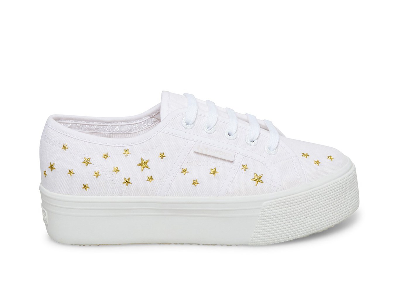 Superga Platform Womens - 2790 Embroidery - White - WJXMO0314